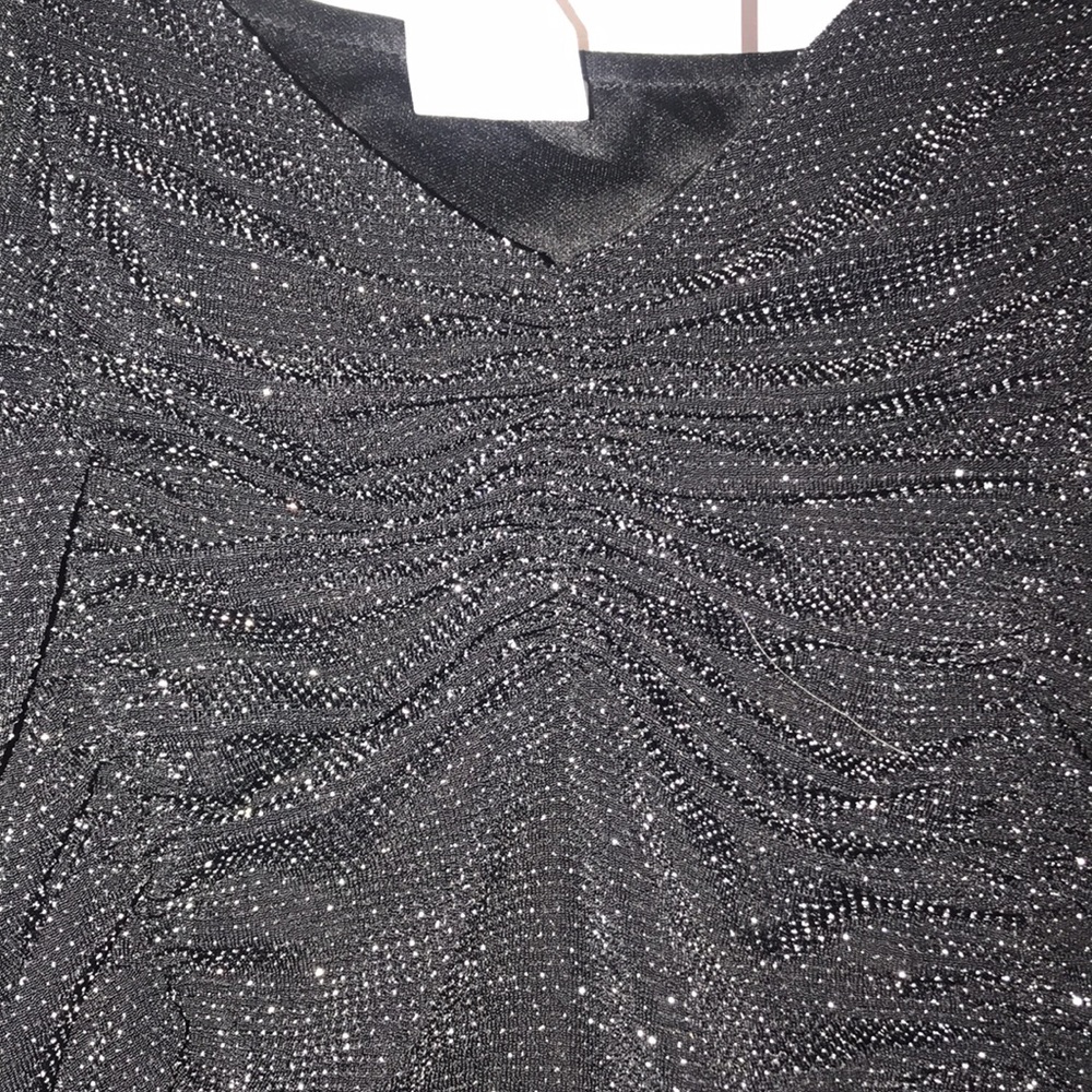 NWT Junior’s Sparkly Ruched Top - Picture 2 of 7